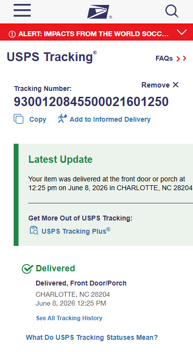 Delivery Proof Log