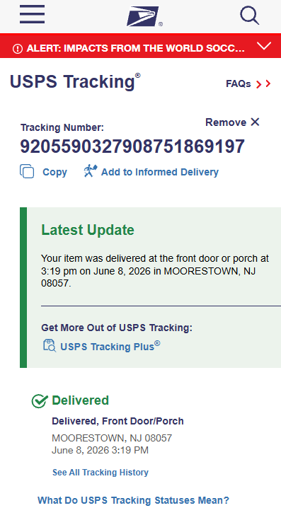 Delivery Proof Log