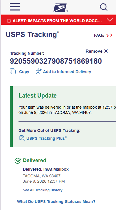 Delivery Proof Log